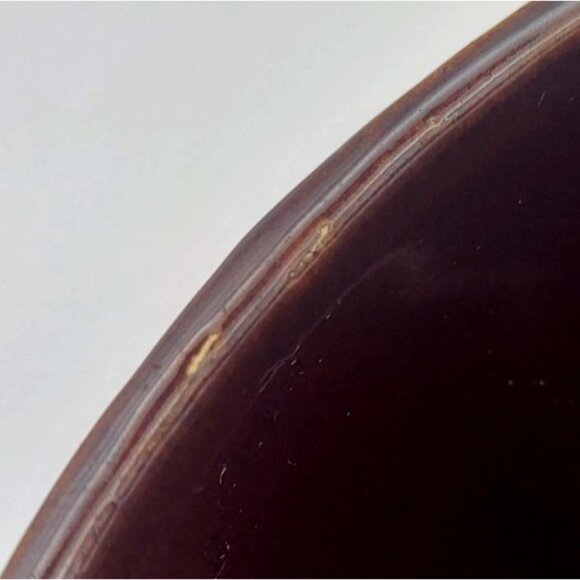 Vintage Marcrest Daisy Dot Oven-Proof Stoneware Divided Bowl Serving Dish USA - Picture 6 of 8